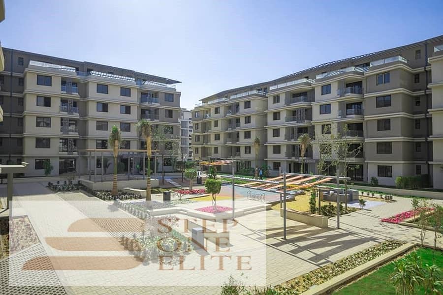 The cheapest apartment in the most luxurious compound in 6th of October, with installments over the longest period 6