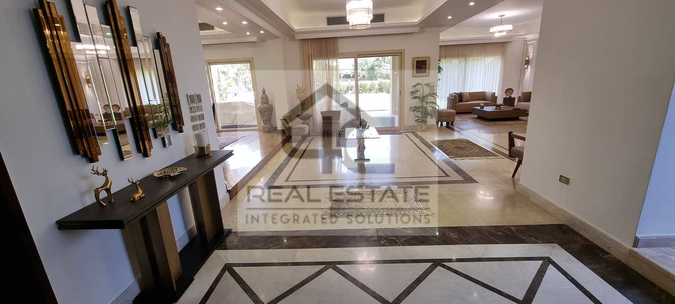 Stand-alone villa, prime location, fully finished, with kitchen and air conditioners, for sale in Palm Hills Compound pk1 11