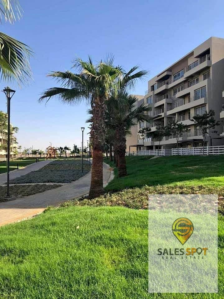 With a cash discount of 42%, a 136 sqm apartment + a 128 sqm private garden for sale in the Taj City Compound in the New Cairo 0