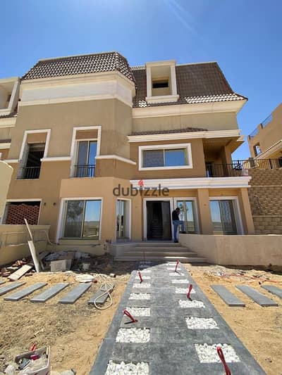 S Villa for sale in installments without interest in a distinguished location in Mostakbal City in front of Sarai Compound { The Butterfly Compound }