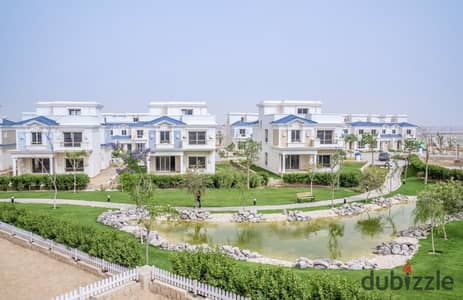 Townhouse in the northern expansions  direct view of the lagoon  minutes from Sheikh Zayed  behind Mall of Arabia   and the Hunting Club