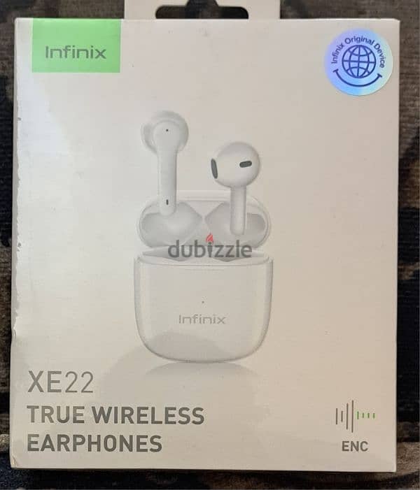 xe22 infinix wireless earphones (new and sealed) 0