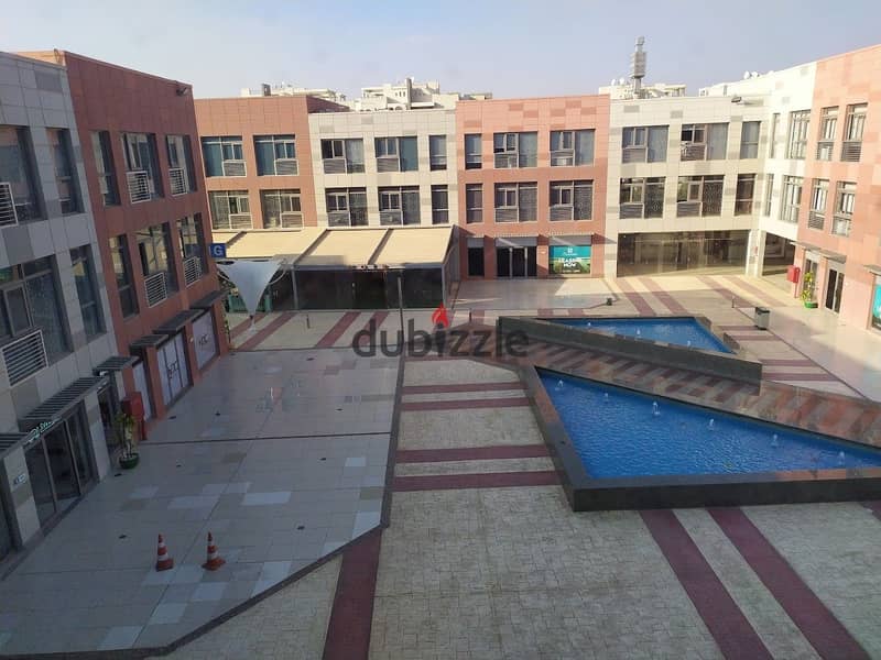 Office for rent, administrative headquarters, 515 square meters, fully finished, furnished, and air conditioners, The Courtyard, Sheikh Zayed, near th 19