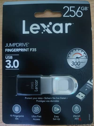 Lexar JumpDrive Fingerprint F35 USB 3.0 Flash Drive