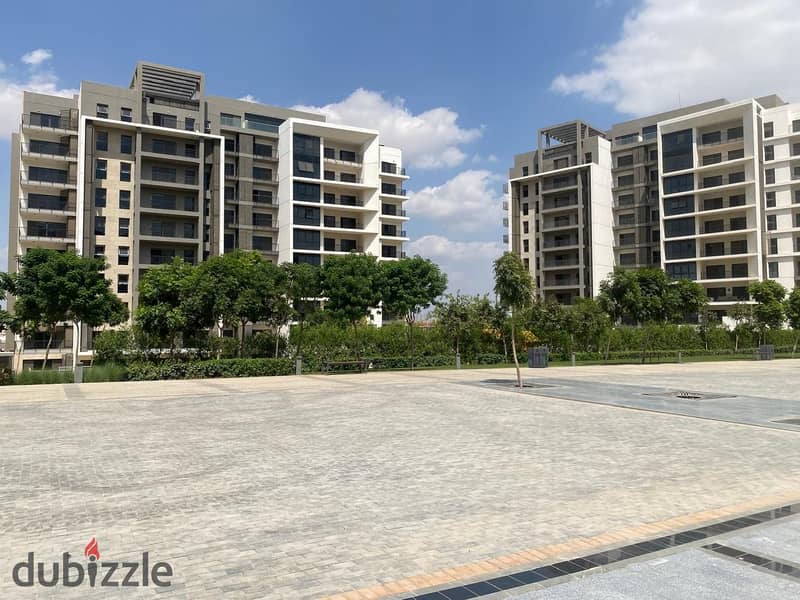 Apartment for rent, 160 sqm, finished, with kitchen and air conditioners, 3 bedrooms, 3 bathrooms, distinctive view, in Zed Compound, Sheikh Zayed, ne 1