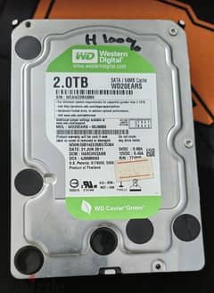 HDD 2TB WD GREEN 0