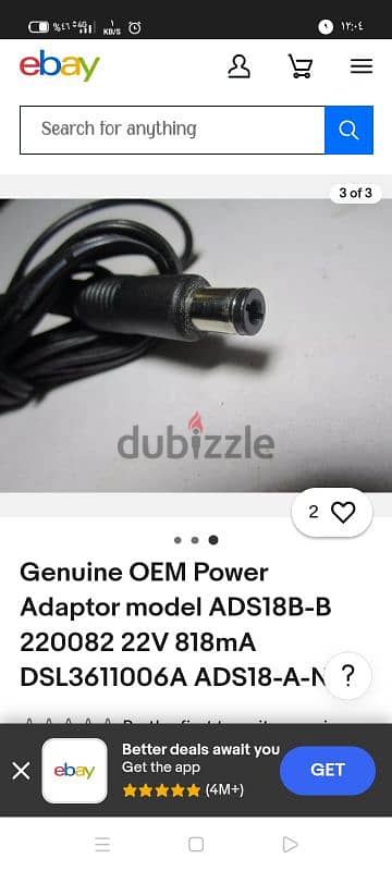 ADAPTOR OEM 22V 818ma 6