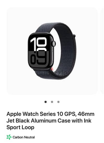 New Apple Watch Series 10 from USA GPS 46mm Jet Black not activated