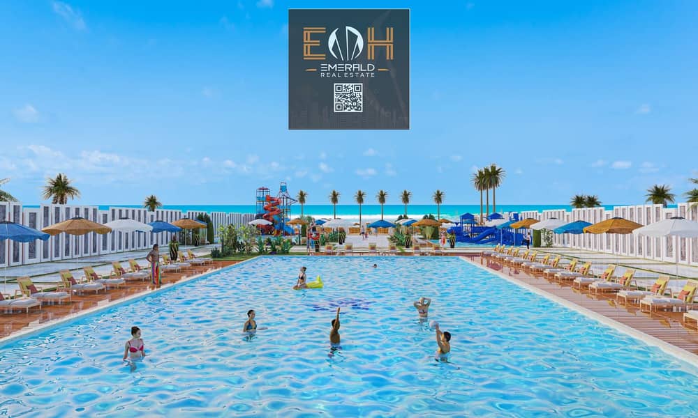 Beach front largest in Hurghada compound with private beach, 9 pools, 4 aquaparks, gym. laundry, security 24h, shops 4