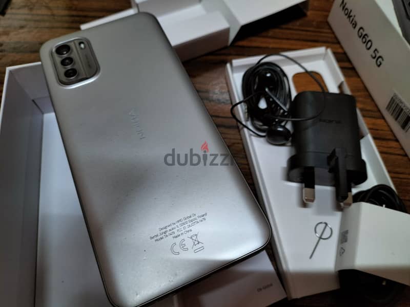 النسخة الاماراتية  Nokia G60 5G 6+128GB +NFC+Esim+Dual Sim Triple cam 2