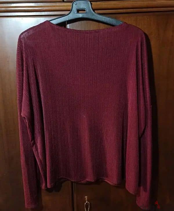 Burgundy Blouse 1