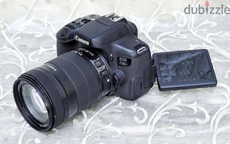 كانون 750D بلينس 135-18 IS حالة الزيرو شتر 3K فقط CANON 750D 0