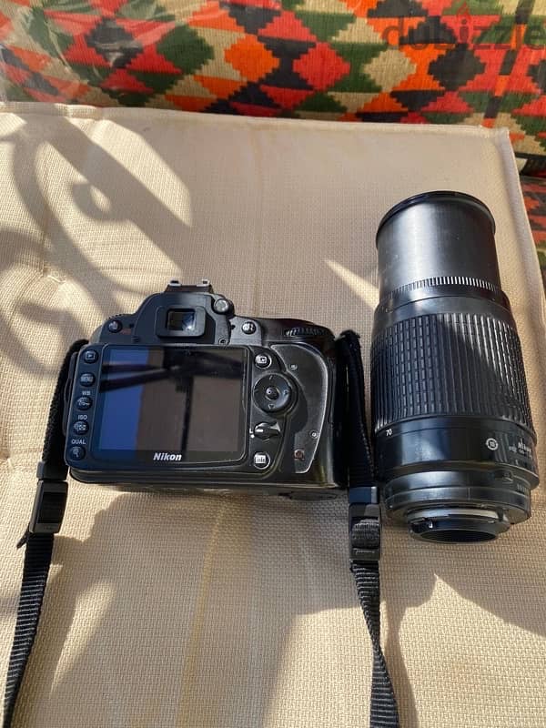 نيكون DX 12.3MP  D90   لينس 70 - 300 3