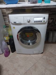 8kg frontload White Zanussi washing machine 0