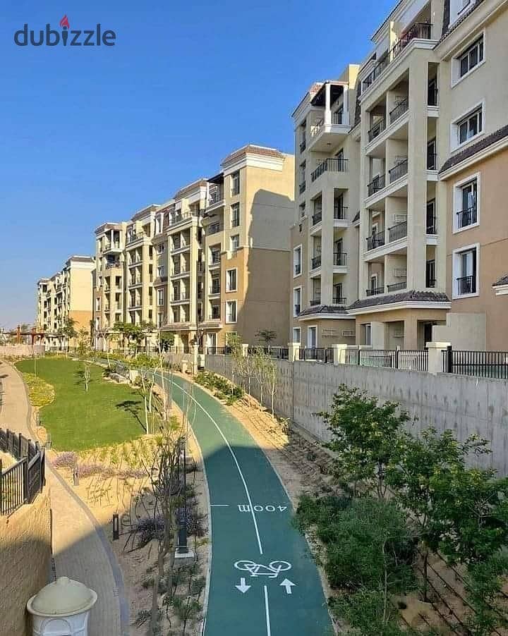 Apartment for sale, ground floor with garden, 93m, in Sarai Compound, next to Madinaty 5