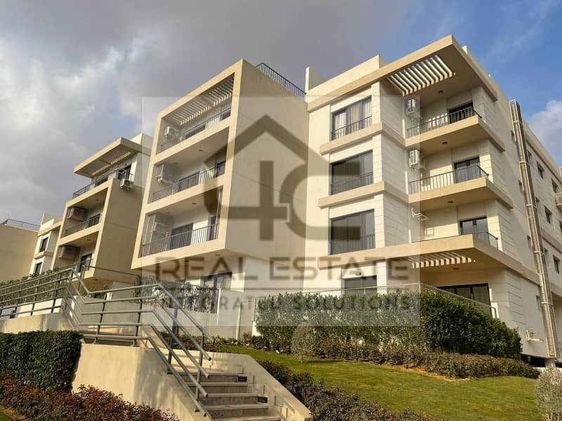 View Garden apartment, fully finished, resale, with installments of 168 , in the Fifth Settlement 2