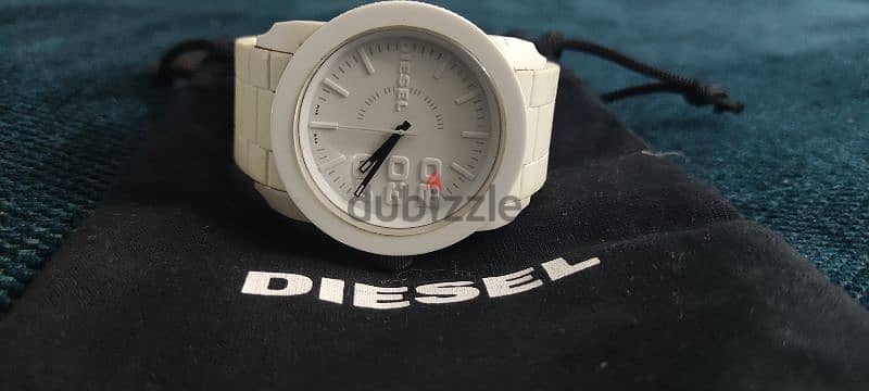 ساعة ديزل اصلي لون ابيض Diesel Original Watch 5