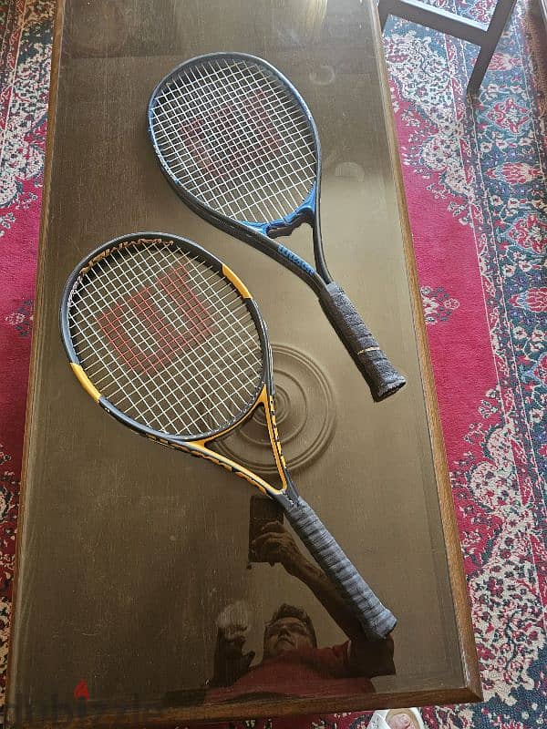 wilson tennis racquet مضرب تنس ولسن  عدد ٢ 0