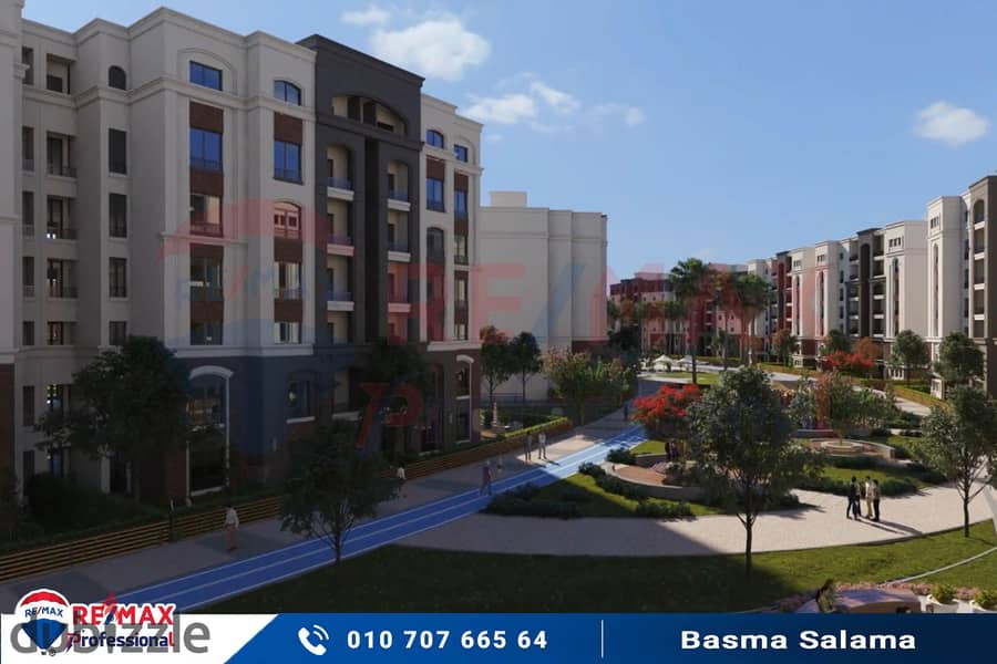 Own your apartment with a view of the largest plaza in Alex West and installments up to 7 years 18