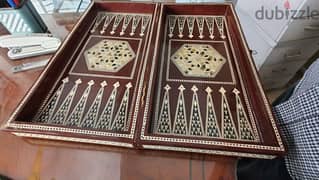 طولة  وشطرنج صدف  مقاس 51x51 طاوله 0