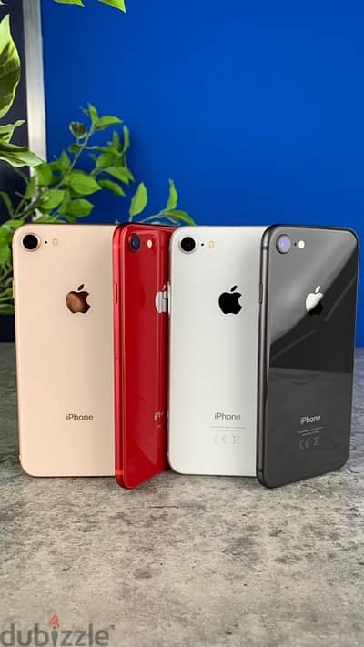 للبيـع " iPhone 8 " مساحه 256G active فقط زيرو شحن