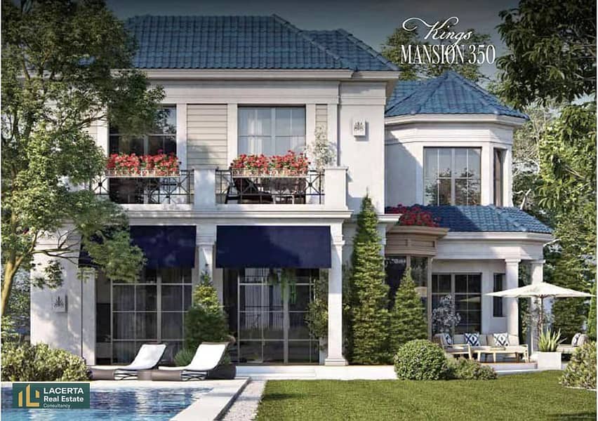 فيلا lakehouse ب بحيرة صناعية خاص للبيع في kingsway ماونتن فيو أكتوبر التوسعات الشمالية بالقرب من الشيخ زايد 0