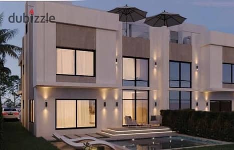 Townhouse in Al-gabry, available for installment over 10 years, in front of Beverly Hills.