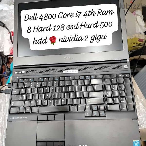 dell 4800 Core i7 4th nividia 2 giga Monitor 15.6 Full hdهاردين 0