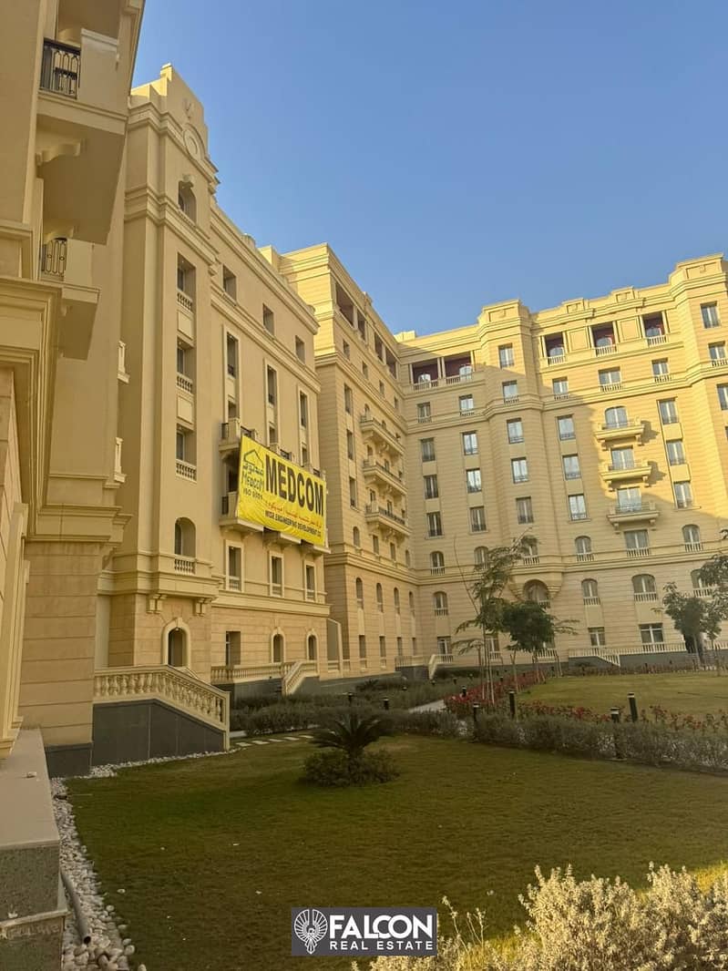 2-BR apartment immediate delivery fully finished in a prime location in R5 Area in the  New Capital, overlooking the Green River in  New Garden City 1