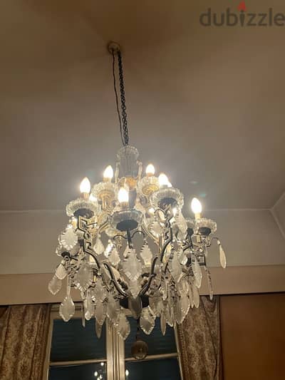 Antique Brass Chandelier نجفة نحاس انتيكة