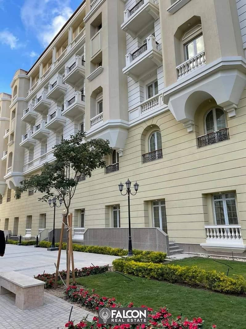 Apartment 126m for sale, immediate delivery, 2 rooms, in the Administrative Capital, R5, Garden City Compound 7