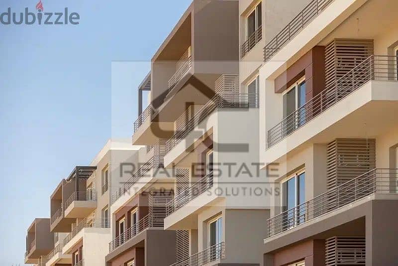 for sale apartment with garden 3 bed ready to move on landscape bahry under price in palm hills new cairo 3