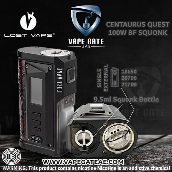 فيب مود بالبطارية وتانك Dl دويل كويل كيت كاملة lost vape 5