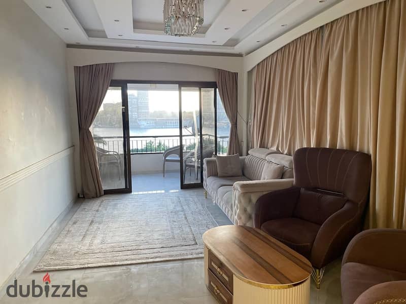 Furnished apartment on the Nile for daily rent in Abdulaziz Al Saud Street 10