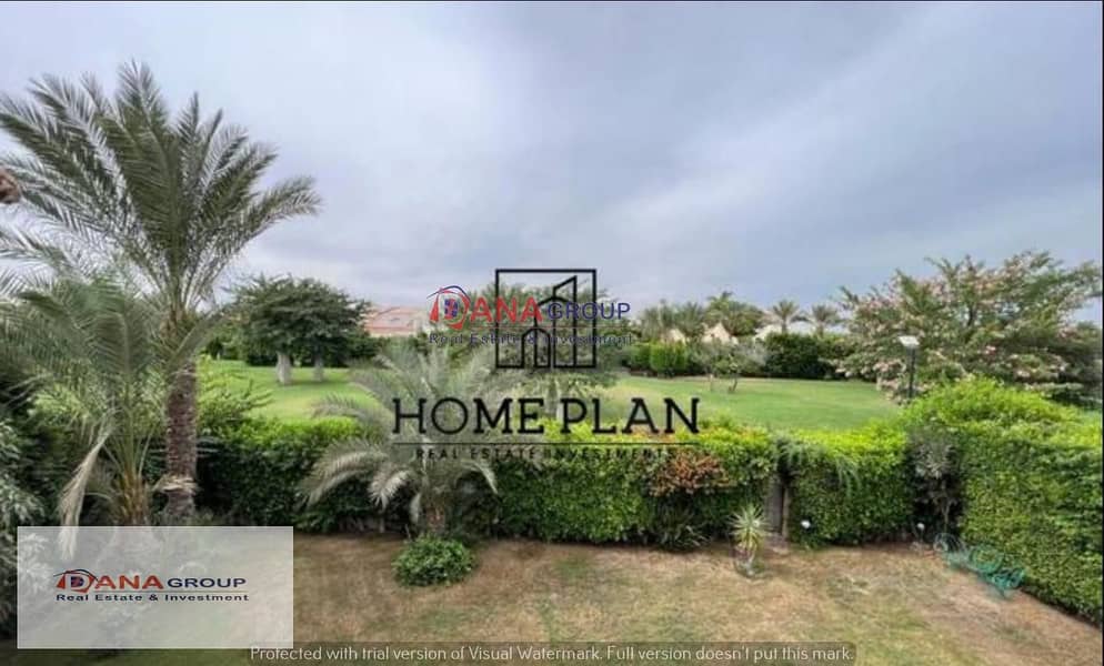 Villa for sale in Rabwa Compound * First row on golf * Area 750 meters  Buildings 350  It consists of ground and first and roof 4-Bed  5 bathrooms Pri 14