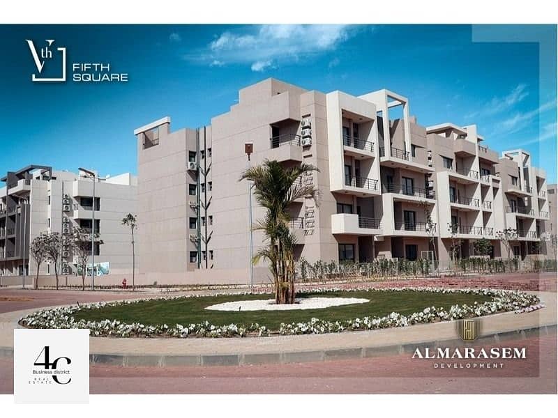 Lowest down payment Apartment 158m roof 60m north direction fully finished with Acs view landscape in al marasem fifth square new cairo 8