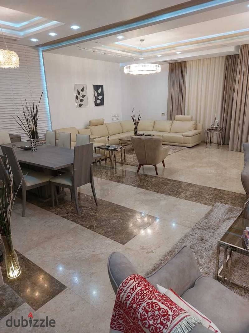 Ultra super luxury finished villa for sale with furniture in ZAYED DUNES 4