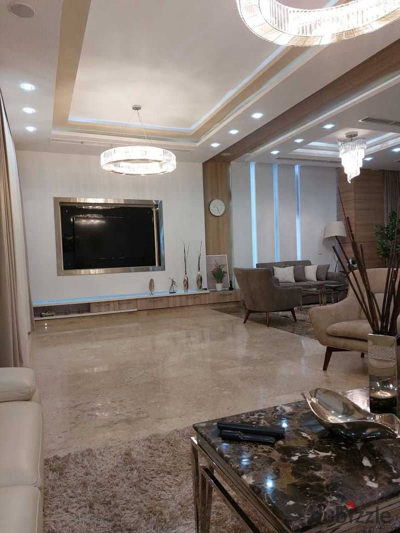 Ultra super luxury finished villa for sale with furniture in ZAYED DUNES 5