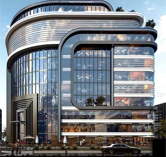 Commercial for sale in Key Mall New Capital, area 16 m + 7 m external area 1