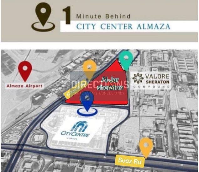 Near City Center Almaza service Apartment F. F + ACs for sale in Volare Sheraton Compound | Minutes from Cairo Airport 7