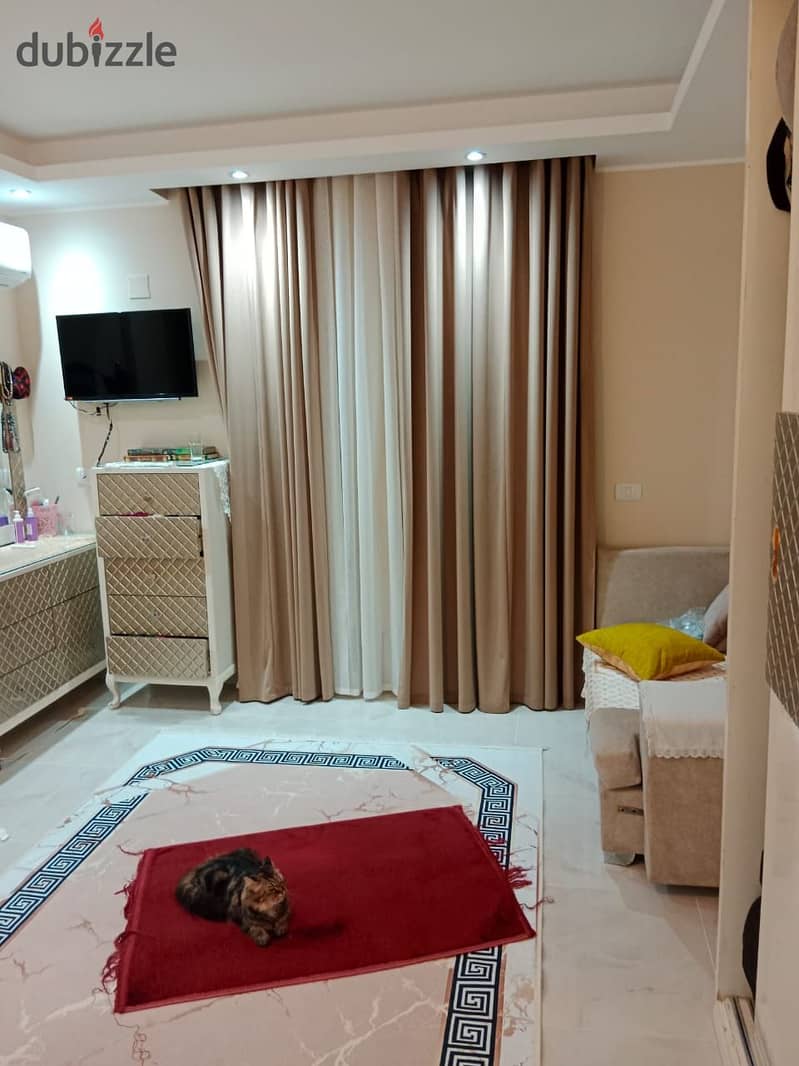 Apartment for sale with kitchen and air conditioners, Al-Tagamoa, First District  Near Al-Baghdadi Square, South Ninety, Malls and Services Area 5