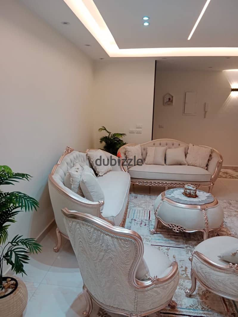 Apartment for sale with kitchen and air conditioners, Al-Tagamoa, First District  Near Al-Baghdadi Square, South Ninety, Malls and Services Area 13