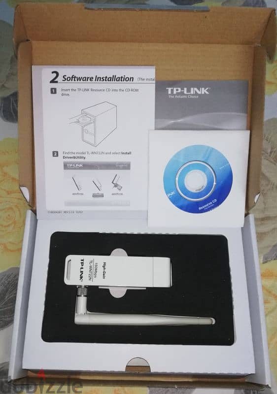 راوتر  ADSL HG531 v1 من فودافون  و USB TP-Link TL-WN722N 1