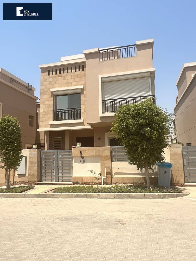 Villa at the old price, in Taj City Directly in front of the airport, with installments , under market price 2