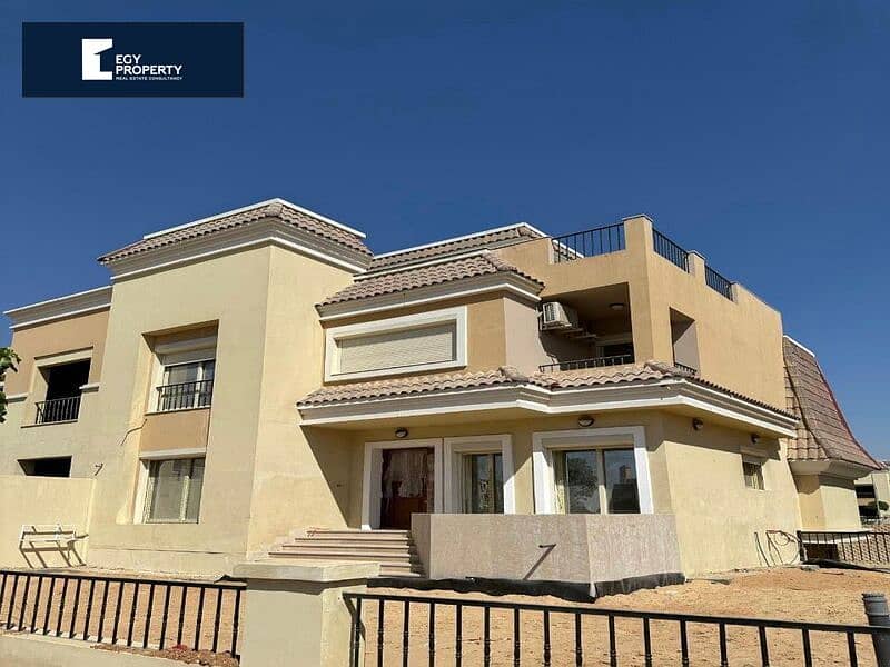 For quick sale,  villa  295 sqm, Ready to move,under market price in Sarai Compound, in front of Madinaty, 2