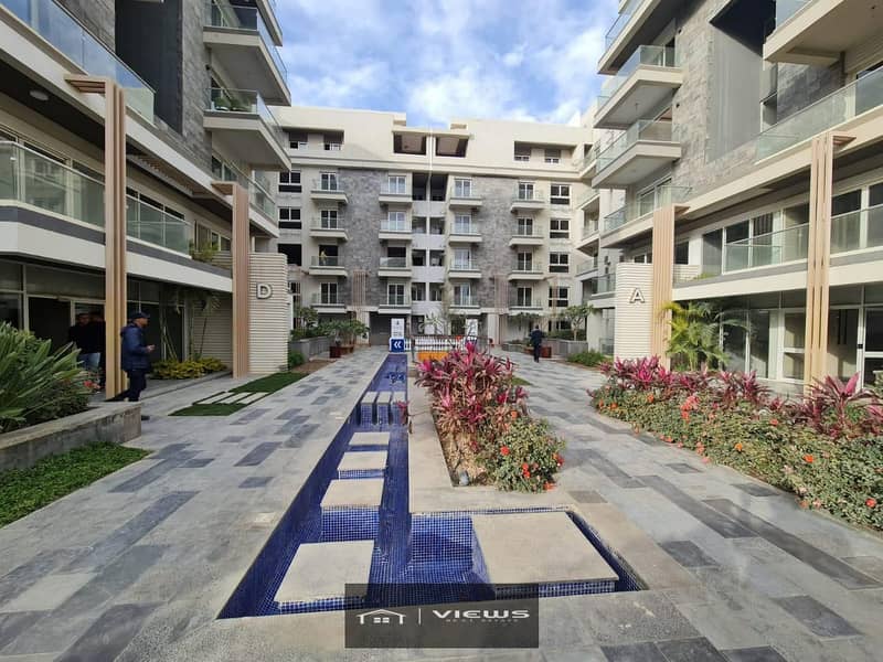 Apartment with garden 160M semi finished ready to move prime location Mountain view icity 3