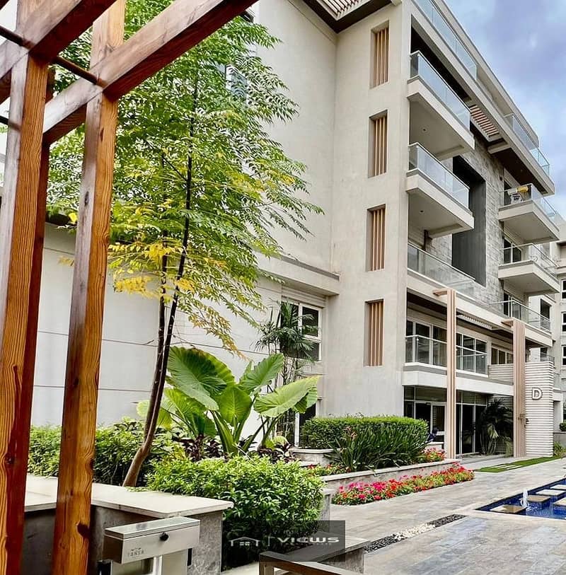 Apartment with garden 160M semi finished ready to move prime location Mountain view icity 5