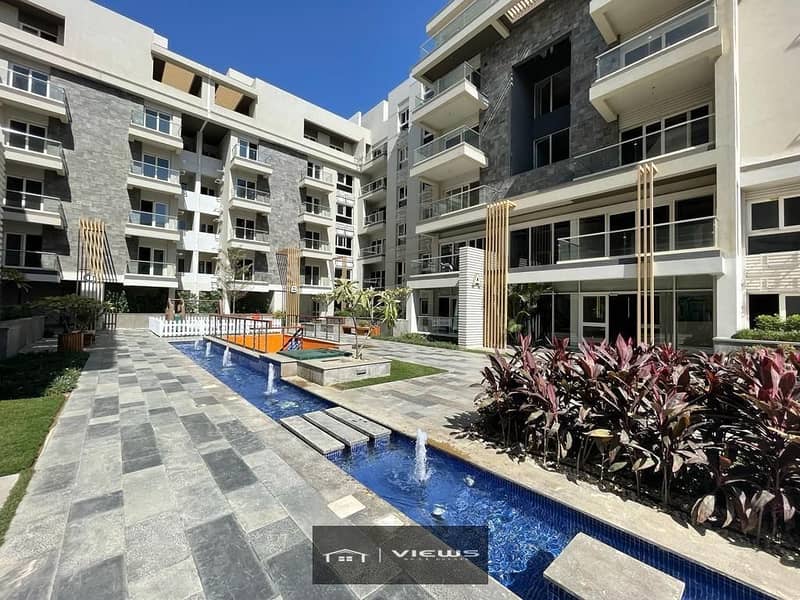 Apartment with garden 160M semi finished ready to move prime location Mountain view icity 8