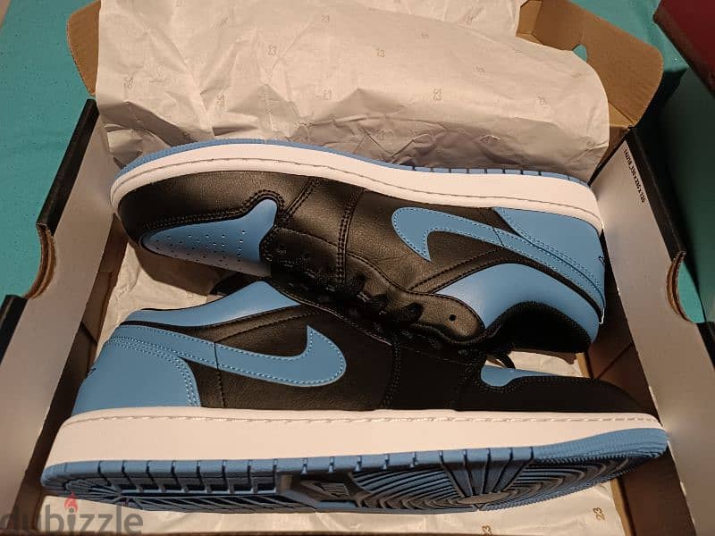 Air Jordan 1 low - Black university blue 2