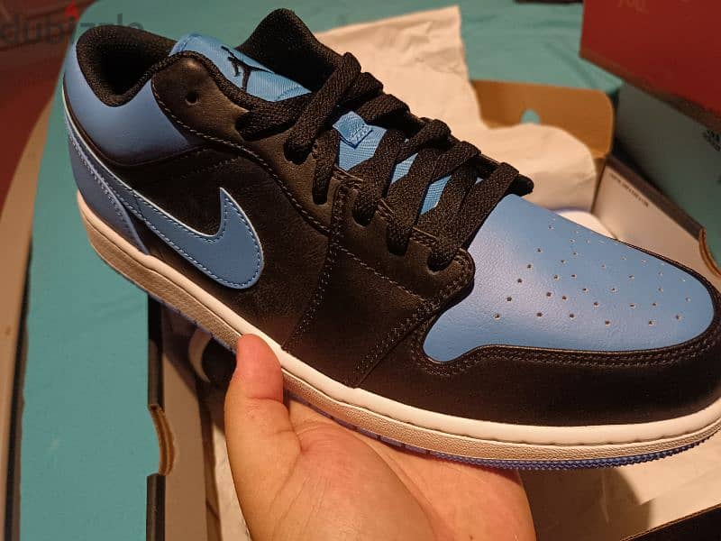 Air Jordan 1 low - Black university blue 3